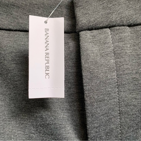 BANANA REPUBLIC GRAY STRETCH TROUSERS WITH ZIP POCKETS NEW W/ TAGS SIZE 10 LONG - Picture 6 of 8